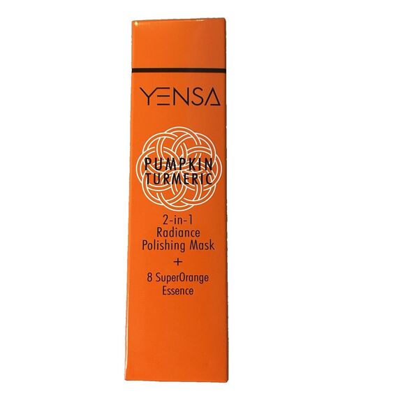 Yensa Pumpkin Turmeric 2 In 1 Radiance Polishing Mask Full Size 2.5 oz/ 70ml NEW - Picture 1 of 6